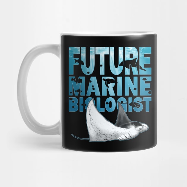 Manta Ray Future Marine Biologist by NicGrayTees